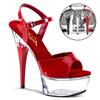 Pleaser - CAPTIVA609 Sandale à bride à la cheville - Rouge Product image